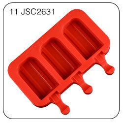 Molde Silicona para Helado 3 Cavidades