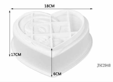 Molde de silicona corazon