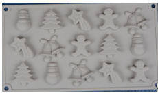 Molde de Silicona Navidad – 15 Cavidades