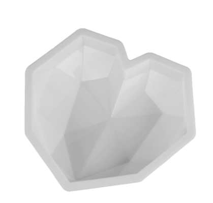 Molde de Silicona Corazon Diamante XL