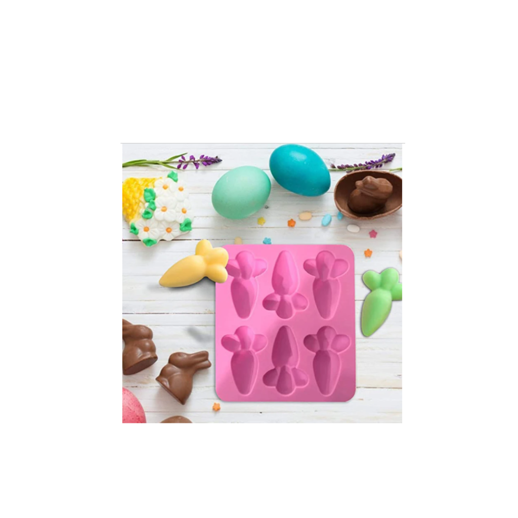 Molde de silicona zanahoria 6 cavidades