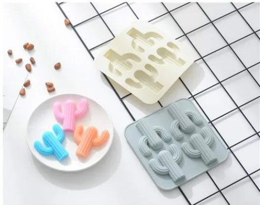 Molde de Silicona Cactus 4 Cavidades