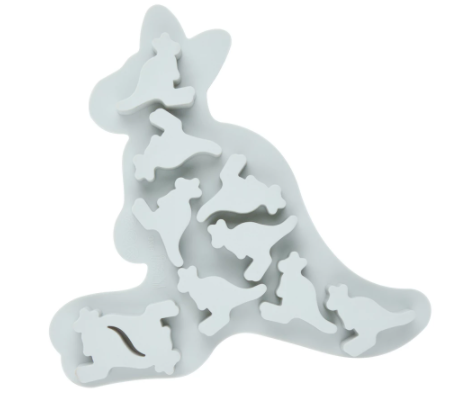 🦘 Molde de Silicona Canguro – 10 Cavidades