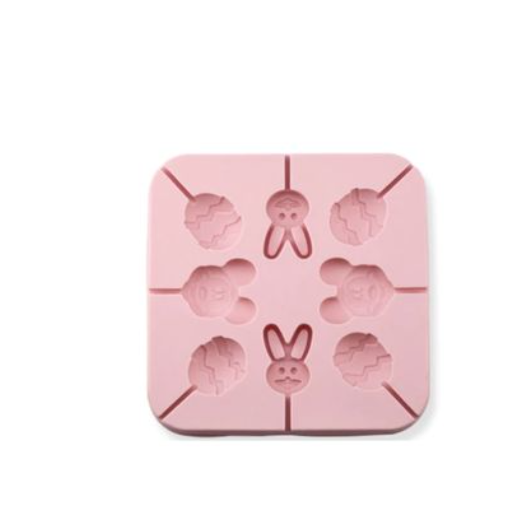 Molde Silicona piruleta conejo huevo