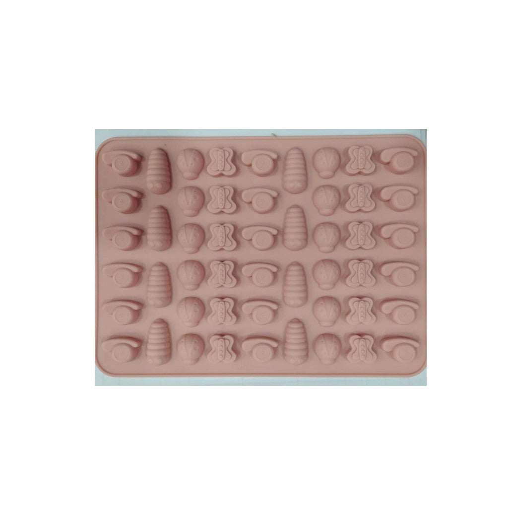 Molde de Silicona 4 insectos 50 cavidades
