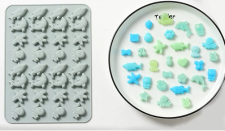 🐬 Molde de silicona para gomitas – Figuras marinas