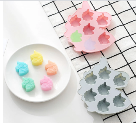 Molde de silicona unicornio 07 cavidades
