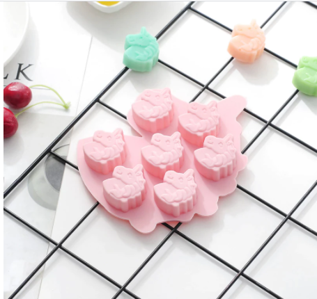 Molde de silicona unicornio 07 cavidades