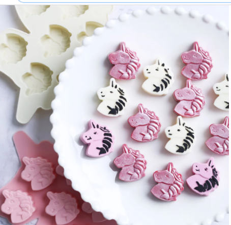 Molde de silicona unicornio 07 cavidades