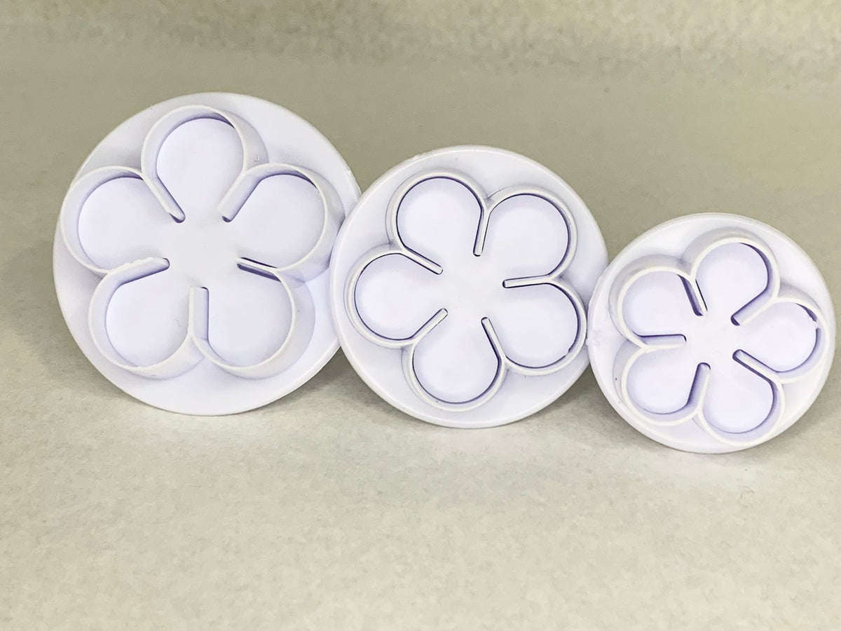 Cortador flor con expulsor 3 piezas