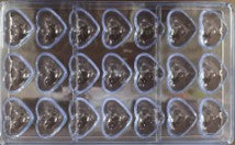 Molde Policarbonato para Chocolate Corazon