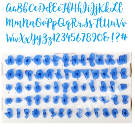 Cortador Alfanumerico 66 Piezas