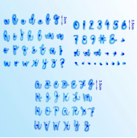 Cortador Alfanumerico 66 Piezas