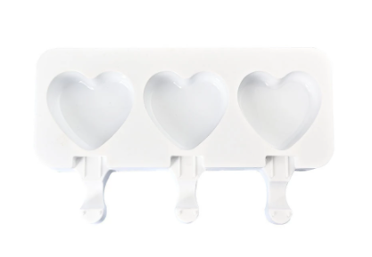 Molde de silicona para helado corazon