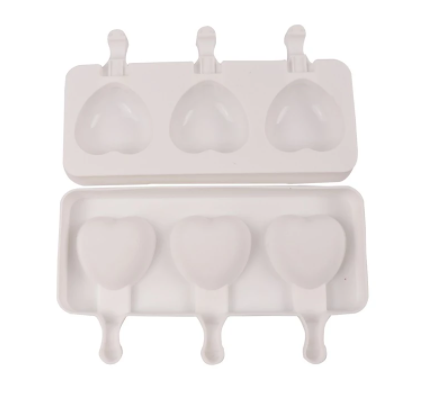 Molde de silicona para helado corazon