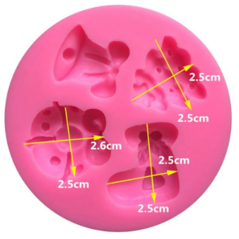 Molde silicona Decoraciones Navidad