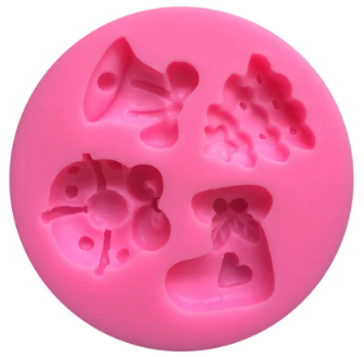 Molde silicona Decoraciones Navidad