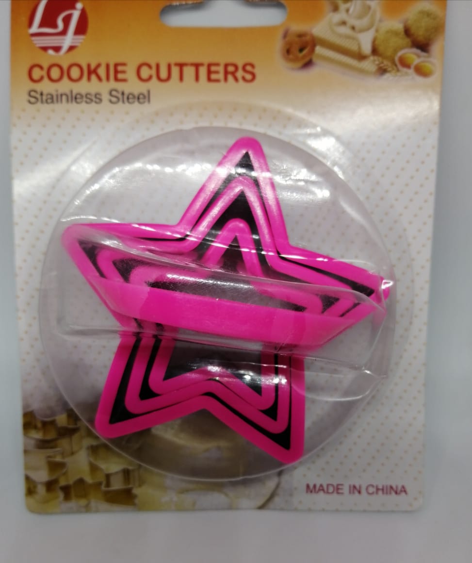 Cortador Galletas Estrellas 3 piezas