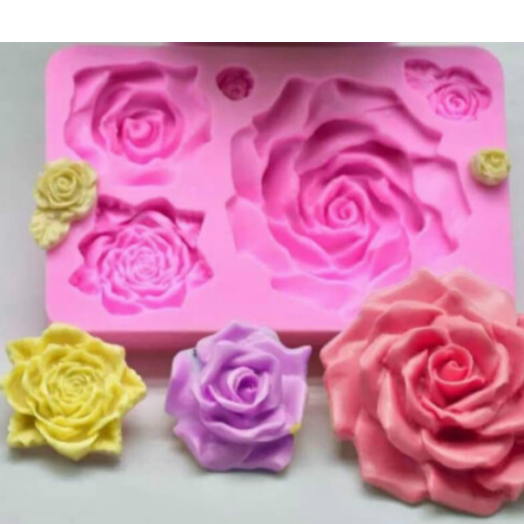 Molde de Silicona Rosas