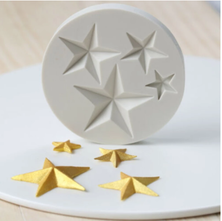 Molde de Silicona Estrellas – Navidad y Repostería