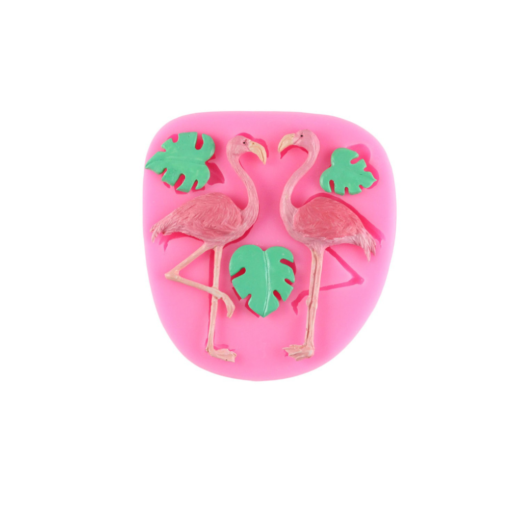 Molde de Silicona tropical flamenco
