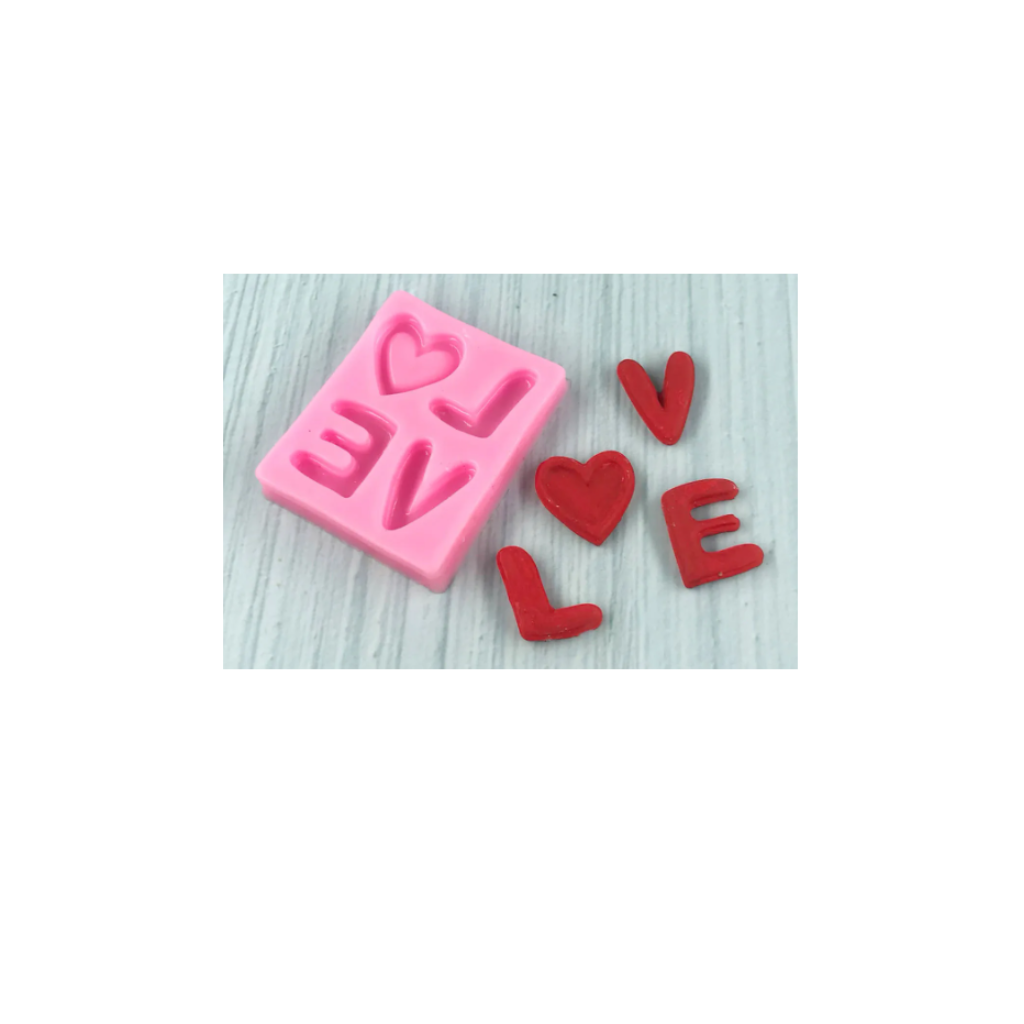 Molde de Silicona Love