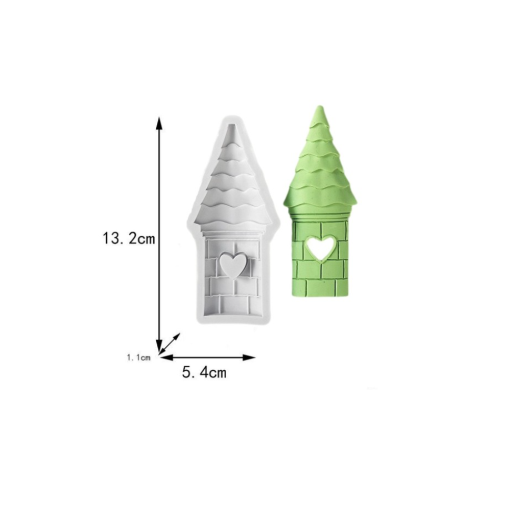 Molde silicona para castillo