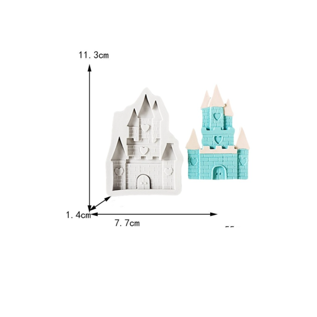 Molde silicona castillo
