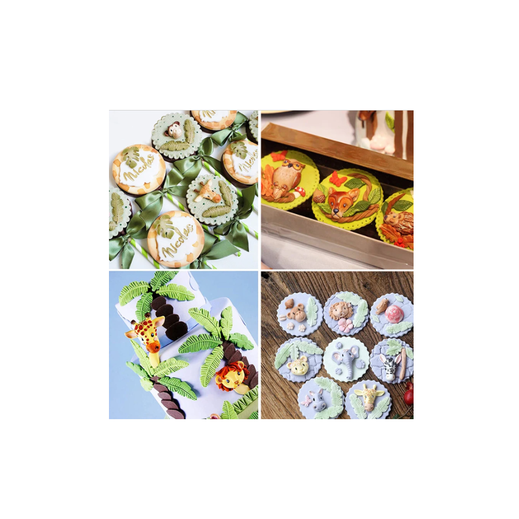 Molde de Silicona Animales del Bosque