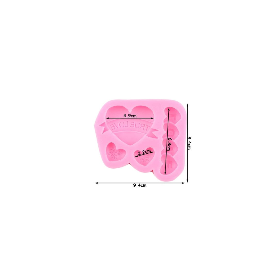 Molde silicona corazon love