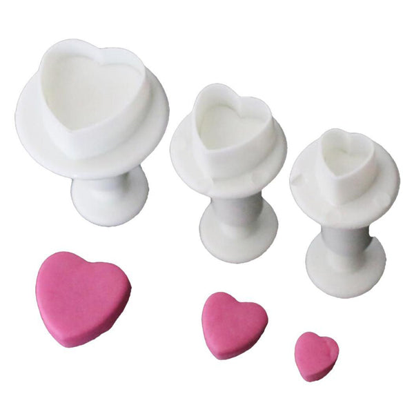 Cortador con expulsor Corazon 3 piezas