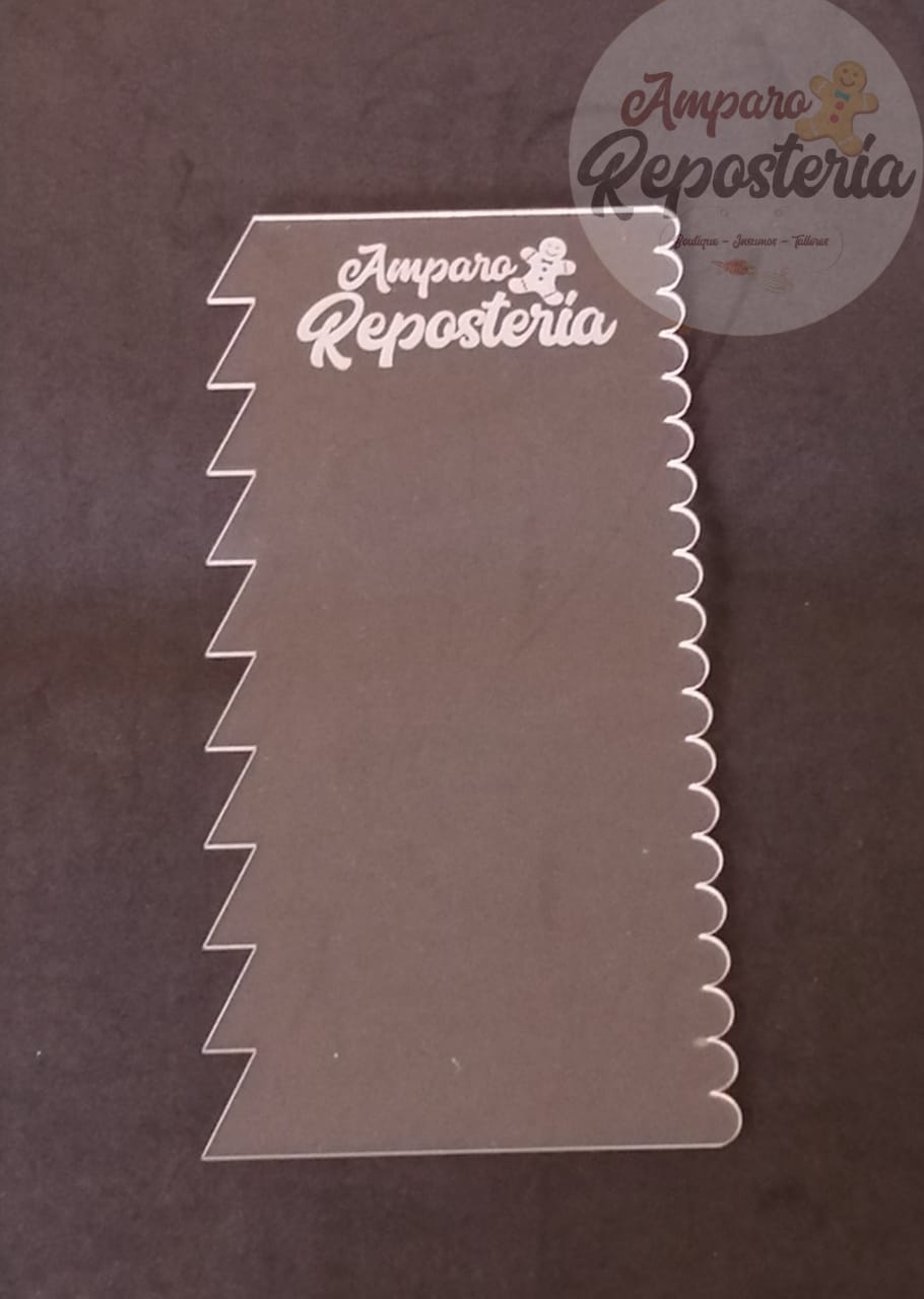 Scraper diseño striped cake N°9