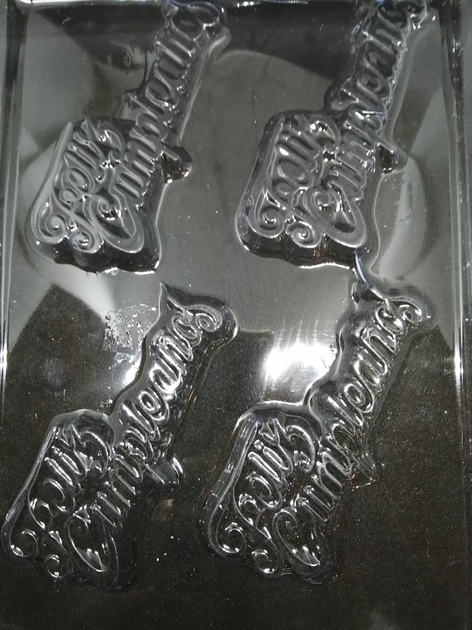 Molde Acetato Chocolate Feliz Cumpleaños