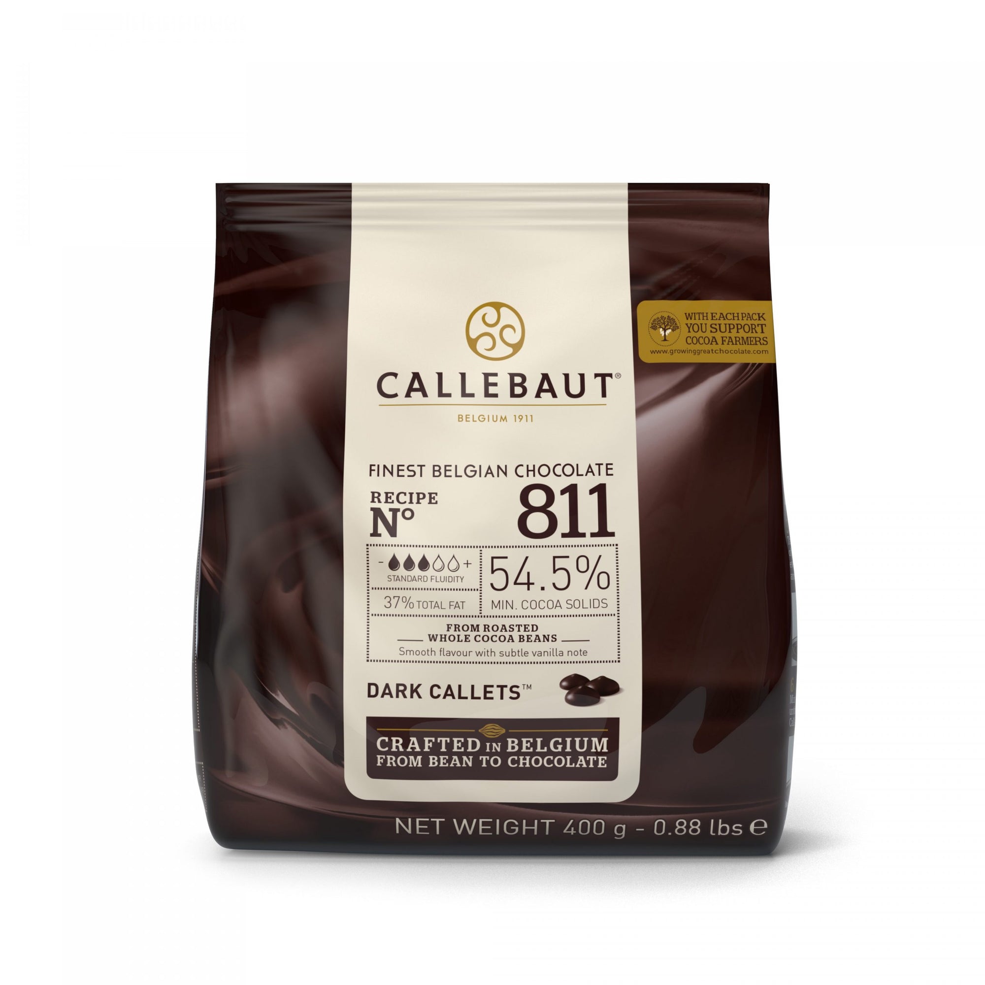 Chocolate semi amargo N°811 bolsa 400gr. Callebaut