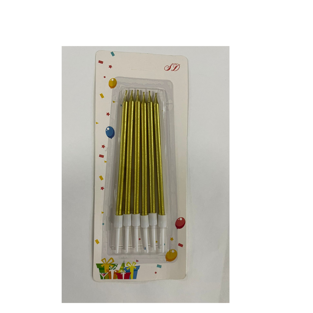 Vela Dorada 6 piezas