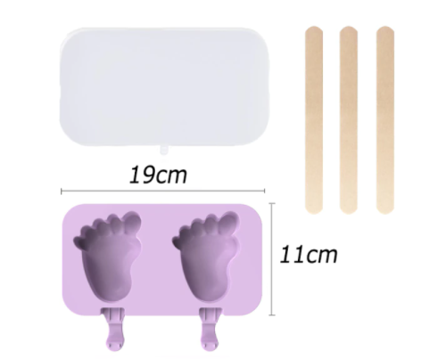 Molde paleta de helado pies