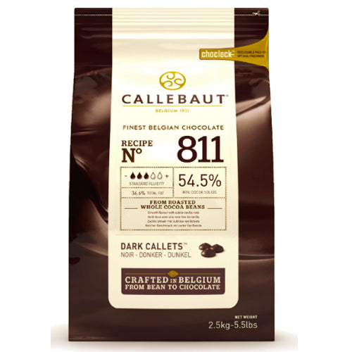 Chocolate 811 callebaut 54.5% cacao en gotas 1 kg