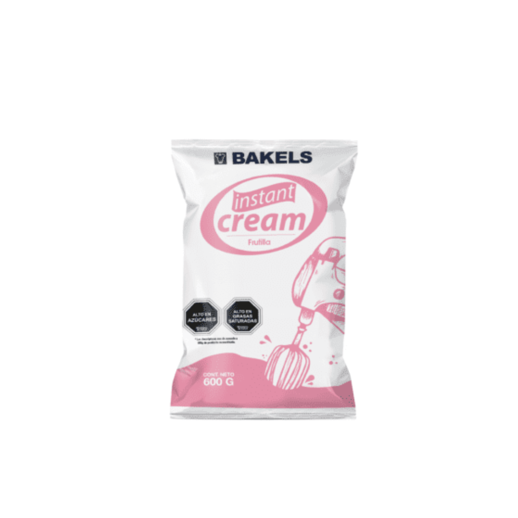 Crema Vegetal Instant Cream Frutilla Bakels 600 gr.
