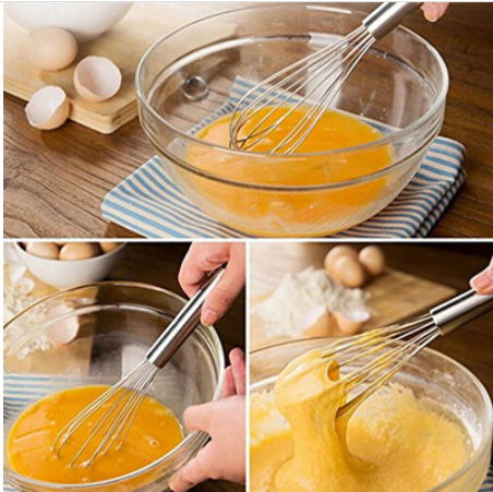 Batidor Manual de Acero Inoxidable – 25 cm