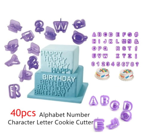 Cortador alfanumerico 40 piezas