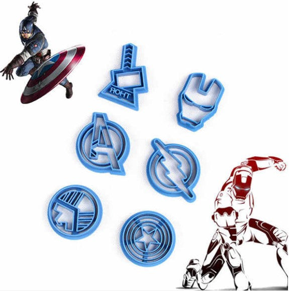 Cortador de galletas super heroes 6 piezas