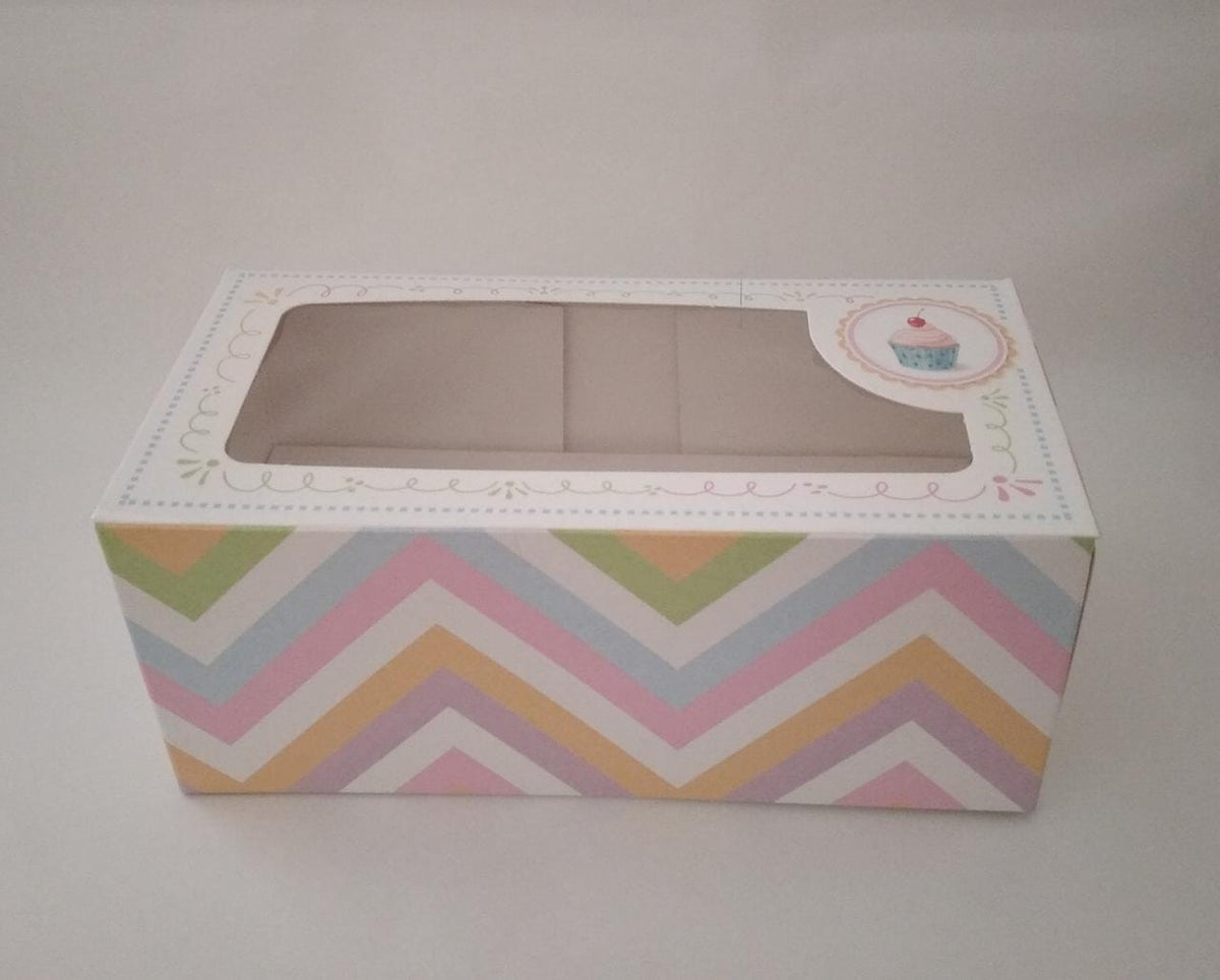 Caja cupcake 2 cavidades diseño