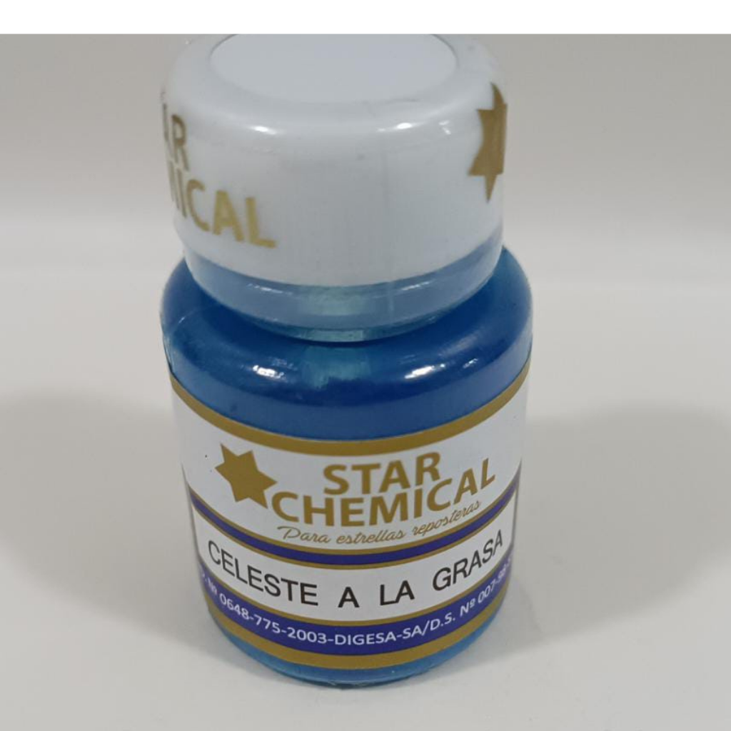 Colorante Comestible Liposoluble Star Chemical Color Celeste 5 gr.
