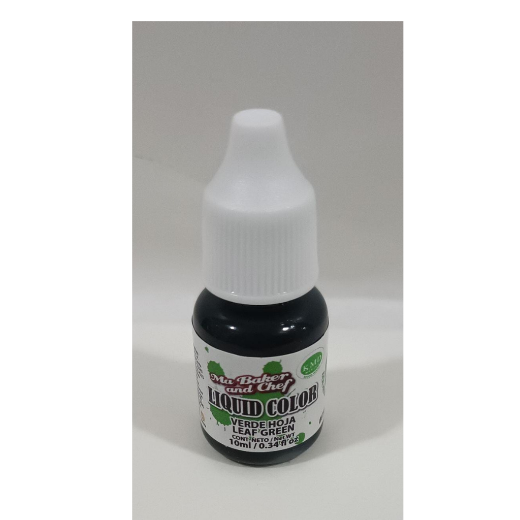 Colorante Liquido Para Aerografo Verde Hoja 10 ml Ma Baker