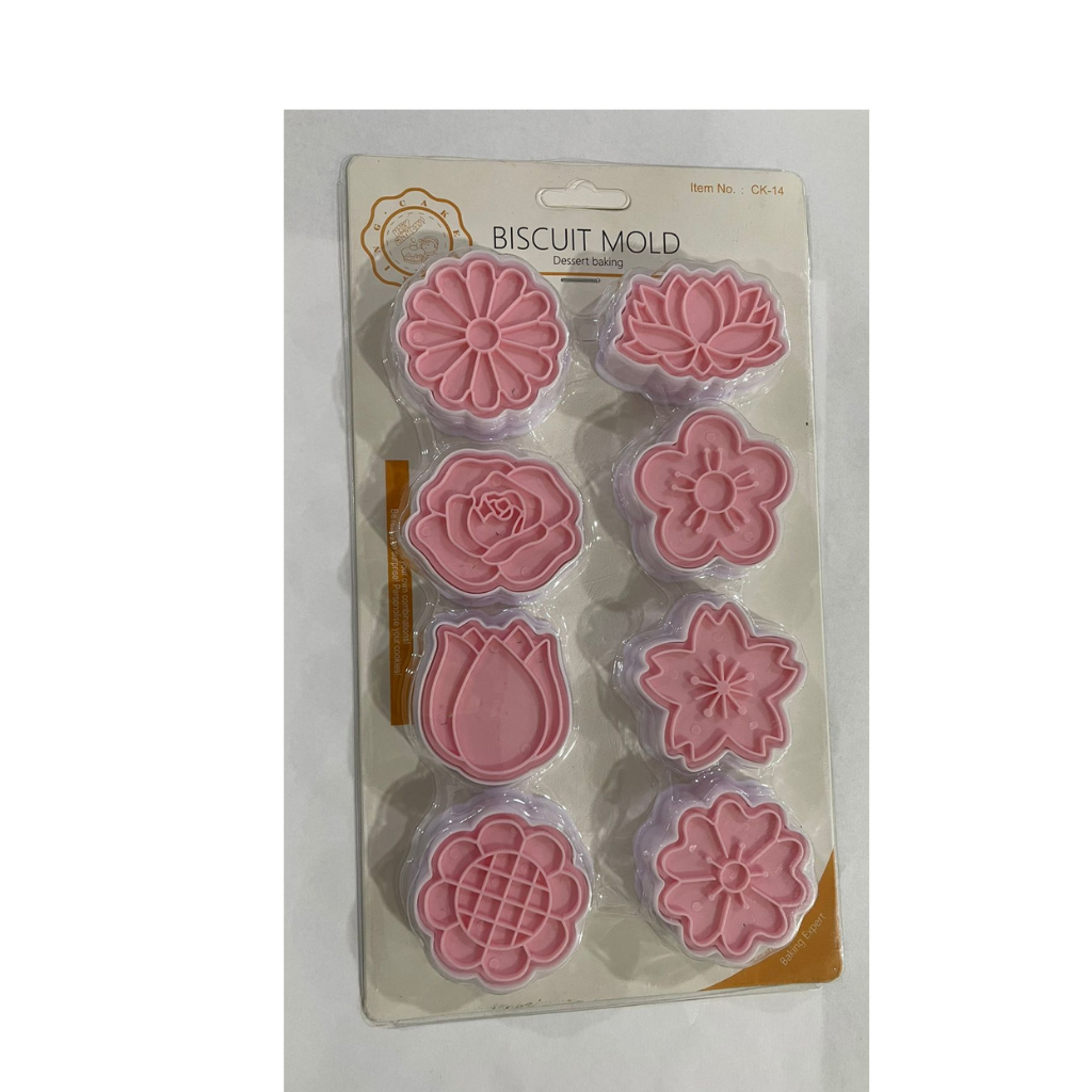 Cortador de Galletas Set Diseño flores 8 Piezas