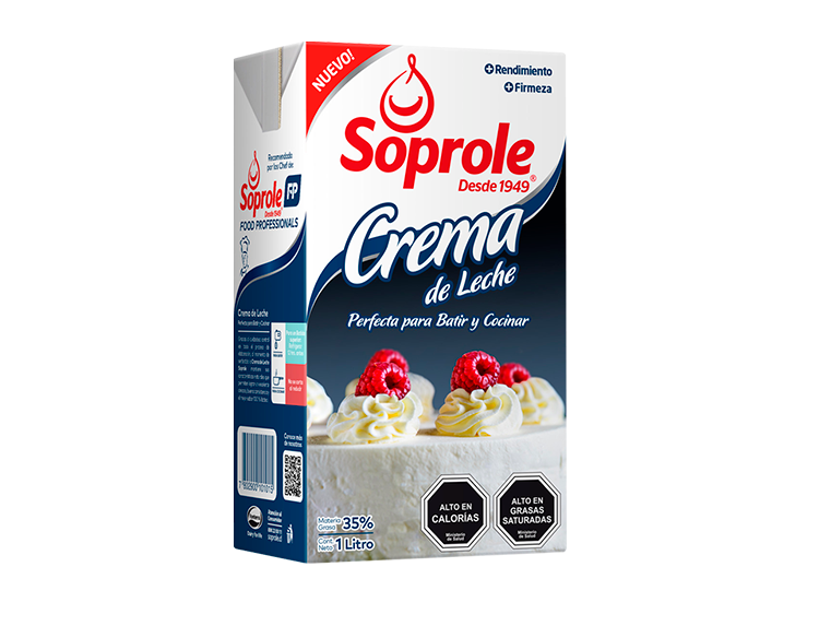 Crema para Batir Soprole Litro