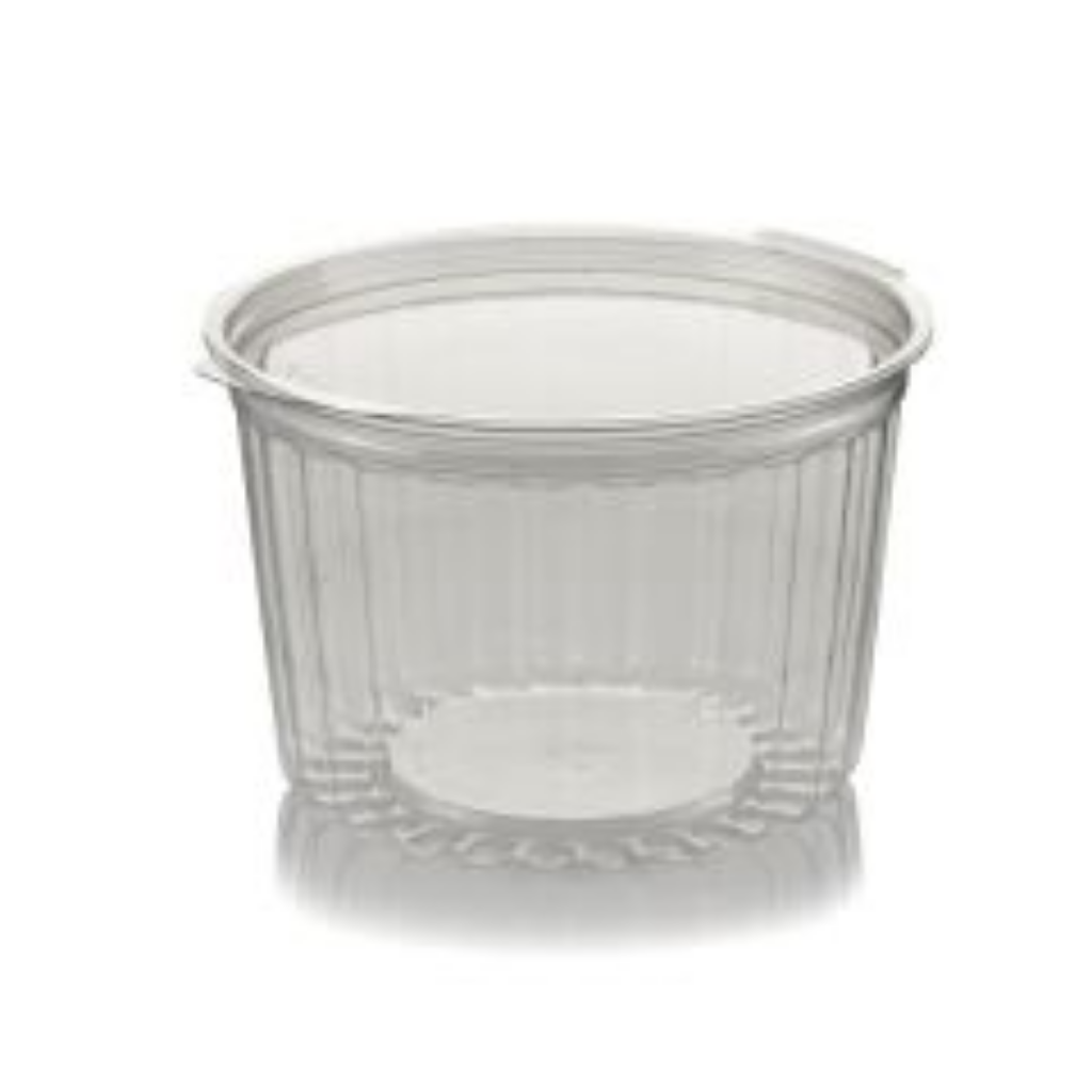 Envase Transparente Pote Bisagra Pet 16 OZ