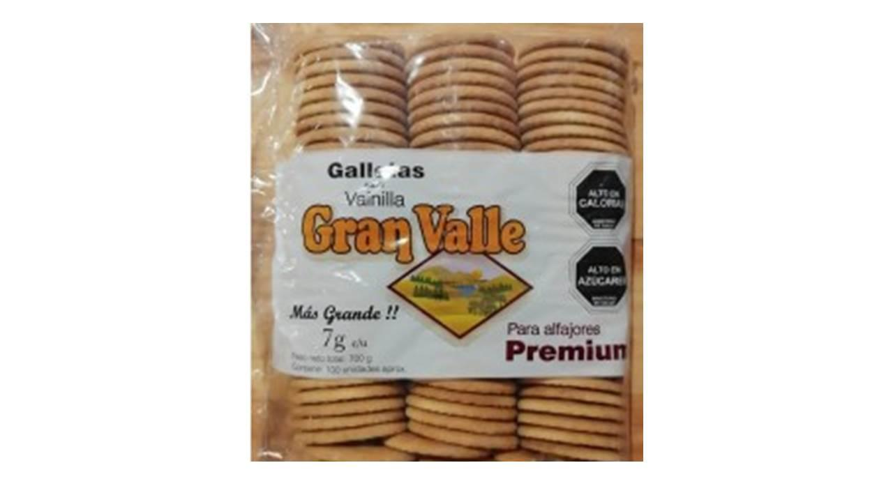 Galleta de Alfajor Vainilla Gran Valle 100 unidades