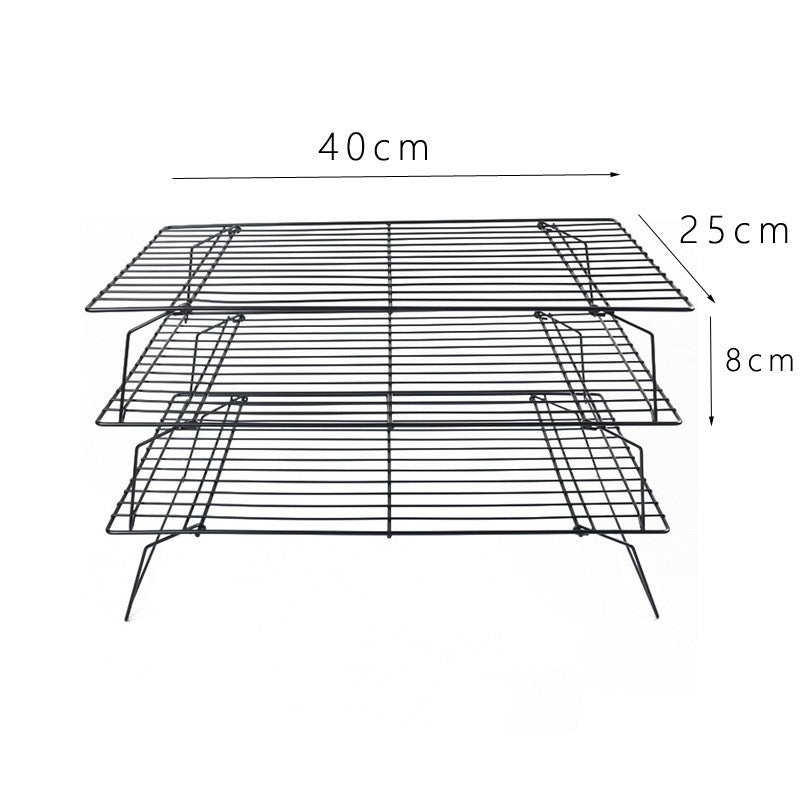 Rejilla de Enfriamiento 3 Pisos Antiadherente – 40x25x9 cm Repostería