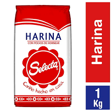 Harina selecta c/polvo 1 kg.